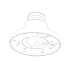 Dahua - PFA107 - Zubehör - Aufhängeadapter, - Material: Aluminium - Gewicht: 0,29kg -Maximale Traglast: 1kg - Abmessung