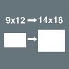 Llave de cuadradillo 7779/1 Adapter 9x12mm x 14x18mm -