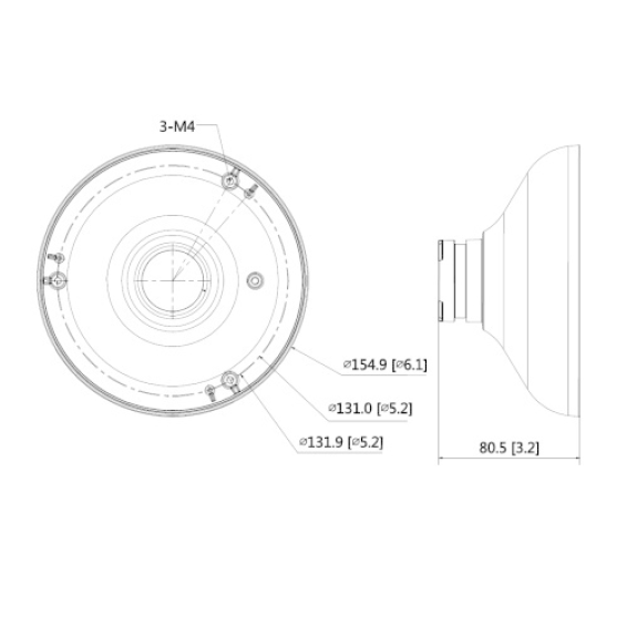 Dahua - PFA105 - Zubehör - Aufhängeadapter, - Material: Aluminium - Gewicht: 0,26kg - Geeignet für Fisheye Kamera IPC-E Dahua - PFA105 - Zubehör - Aufhängeadapter, - Material: Aluminium - Gewicht: 0,26kg - Geeignet für Fisheye Kamera IPC-E-Beschreibung lesen