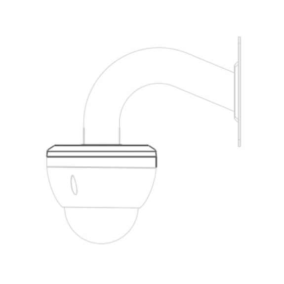 Dahua - PFA101 - Zubehör - Aufhängeadapter, Material: Aluminium, Aufhängeadapter, Modernes Design, Maße (D x H): Ø 159-Beschreibung lesen