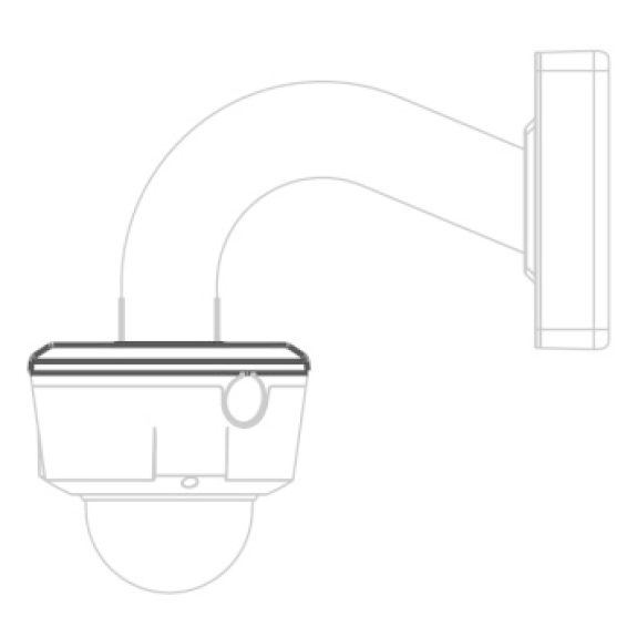 Dahua - PFA100 - Zubehör - Aufhängeadapter, Material: Aluminium,Aufhängeadapter, Modernes Design, Maße (Ø x H): 150,8 m-Beschreibung lesen