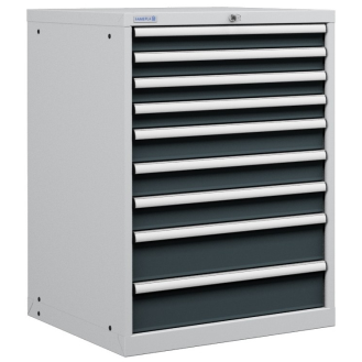 Cassettiera officina industriale porta utensili 36 x 36 Eh (L 717 x P 725 x H 1000) 9 cassetti-Leggi tutto