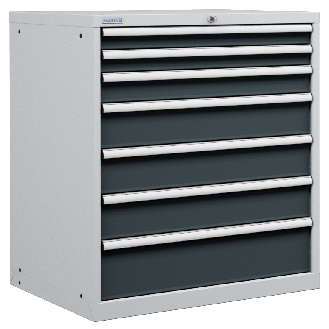 CASSETTIERA METALLO INDUSTRIALE OFFICINA 45 X 36 Eh (L 870 x P 725 x H 1000) 7 CASSETTI ESTRAZIONE 100%-Leggi tutto