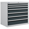 Cassettiera officina industriale porta utensili 54 x 36 Eh (L 1023 x P 725 x H 1000) 7 cassetti