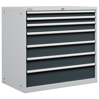 Cassettiera officina industriale porta utensili 54 x 36 Eh (L 1023 x P 725 x H 1000) 7 cassetti-Leggi tutto