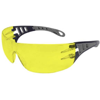 Gafas de seguridad alta visibilidad con patillas grises EVO-Leer más