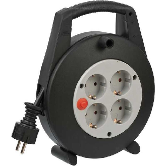 Enrollacables Vario-Line 4 tomas IP20 H05VV-F 3G15 para uso doméstico 5-Leer más