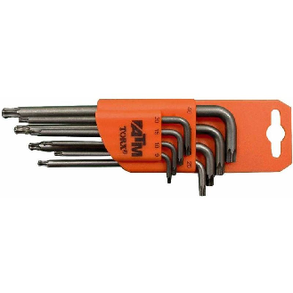 Juego de 8 llaves acodadas largas Torx + Torx de seguridad  Llaves & Vasos-Leer más