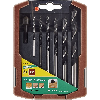 1 juego de brocas para madera CV de 7 piezas,   3-10 mm + avellanador