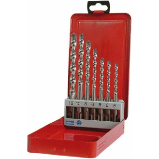 Juego de 7 brocas de 3 labios para martillo SDS-plus-Leer más
