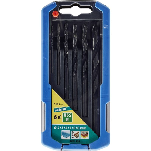 1 juego de brocas para metal HSS FL. 6 piezas.   2-8 mm 7105000-Leer más