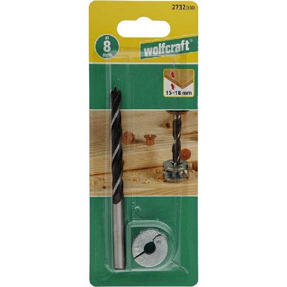 1 juego de brocas espirales para madera de 2 piezas   8 mm-Leer más