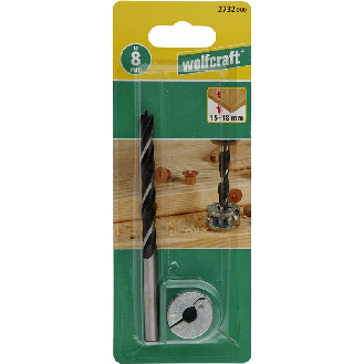 1 juego de brocas espirales para madera de 2 piezas   8 mm-Leer más