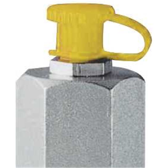 Tapones de plástico con abrazadera (caja de 100 uds/ color) Amarillo-Leer más