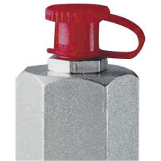 Tapones de plástico con abrazadera (caja de 100 uds/ color) Rojo-Leer más
