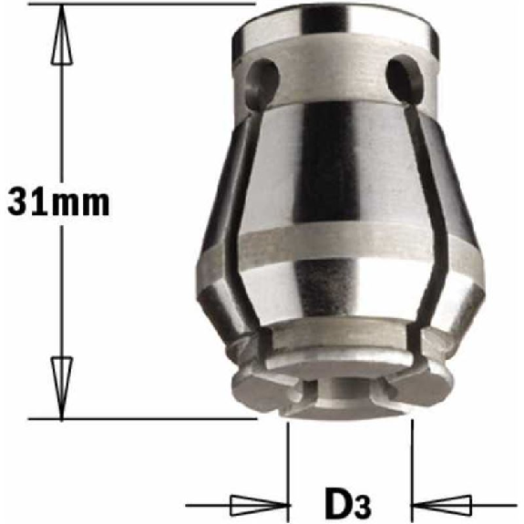 Pinza bicónica para mandril 123 D:6-Leer más
