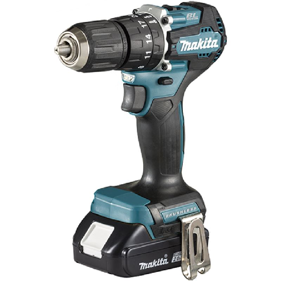 Taladro combinado con percusión  18V 2,0Ah 40Nm BL 2 bat.  DHP487RAJ-Leer más