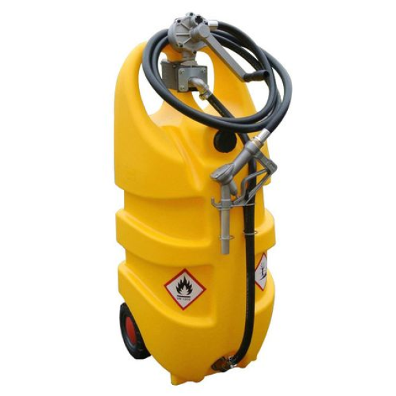 Cuve à carburant mobile type caddy, gazole, volume de 55 l, avec pompe manuelle Cuve à carburant mobile type caddy, gazole, volume de 55 l, avec pompe manuelle-Lire la description