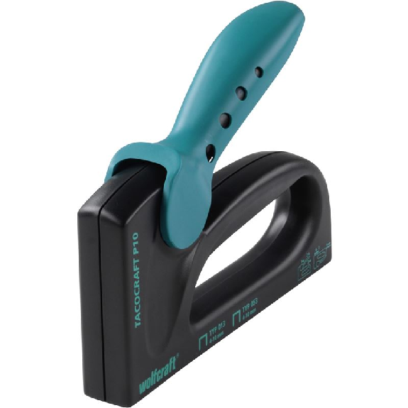 1 grapadora manual con carcasa de plástico tacocraft P 10-Leer más