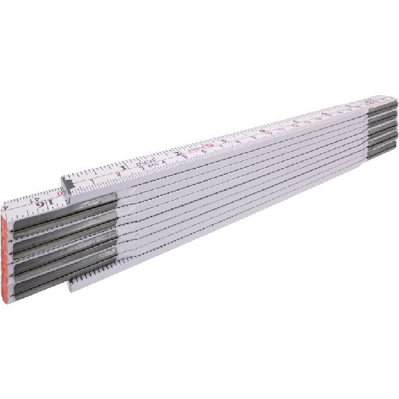 Metro plegable de madera modelo 1607, 2 m, escala de cm/pulg.-Leer más
