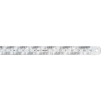1012020100 - Regla flexible DIN 2768m Largo 1000mm - Sección 18 X 0,5mm-Leer más