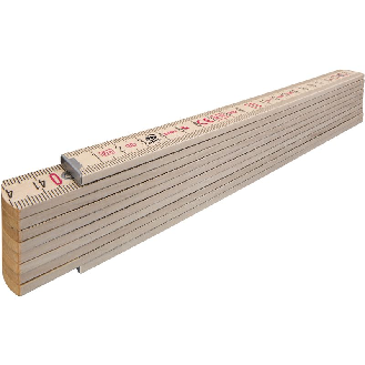 Stabila Zollstock Type 407 N, 2 m, naturfarben, metrische Skala, Winkelfunktion-Beschreibung lesen