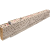 Stabila Zollstock Type 407 N, 2 m, naturfarben, metrische Skala, Winkelfunktion