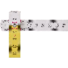 Metro plegable de madera modelo 717, 2 m