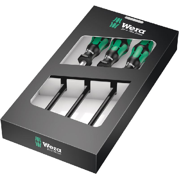 Wera 391/3 Schlauchklemmen-Schraubendrehersatz, 3-teilig Wera 391/3 Schlauchklemmen-Schraubendrehersatz, 3-teilig-Beschreibung lesen