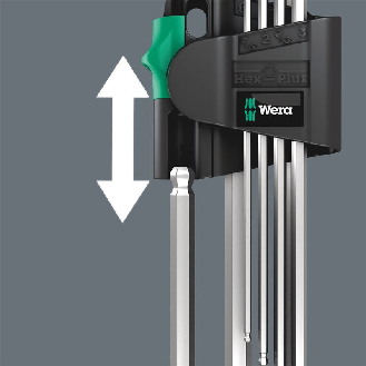 950/7 Hex-Plus Magnet 1 Magnet Winkelschlüsselsatz, metrisch, gestellverchromt, 7-teilig-Beschreibung lesen