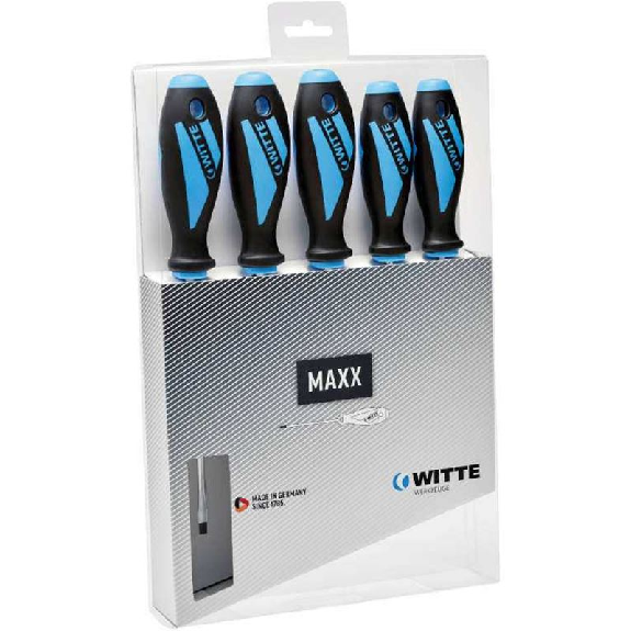 653866 - Juegos de destornilladores MAXX Puntas planas y PZ (x5)-Leer más