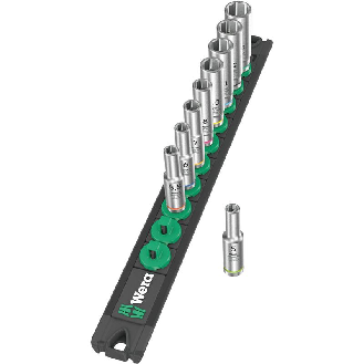 Juego de vasos de llave Zyklop 1/4 Socket Rail A Deep 1 --Leer más