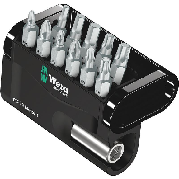 Estuches de puntas Bit-Check 12 Metal 1 SB --Leer más