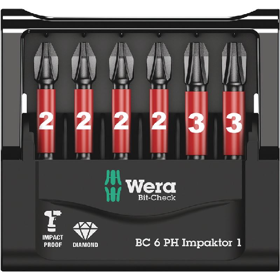 Estuches de puntas Bit-Check 6 PH Impaktor 1 --Leer más
