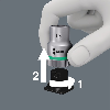 Juego de vasos de llave Zyklop de arrastre de 3/8 Belt B 4 -