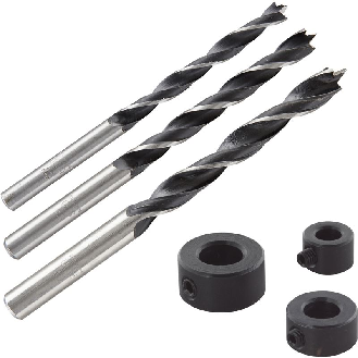 1 juego de 6 piezas de brocas espirales para madera   6, 8, 10 mm-Leer más
