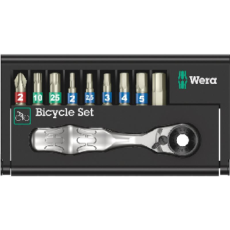 Estuche de puntas acero inox. con Carraca mini Bicycle Set 9 --Leer más