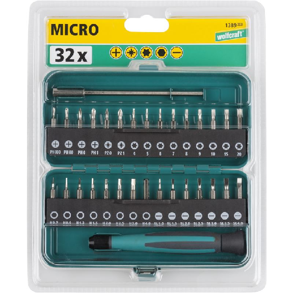 1 caja de puntas micro Solid, 32 piezas-Leer más