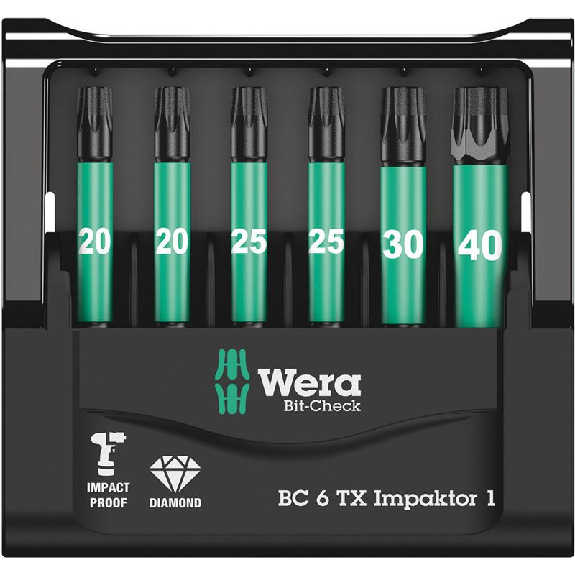 Estuches de puntas Bit-Check 6 TORX Impaktor 1 --Leer más