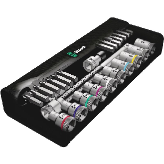 8100 SC 10 Zyklop Metal-Knarrensatz, Durchsteckvierkant, 1/2"-Antrieb, zöllig, 28-teilig-Beschreibung lesen