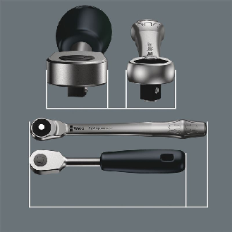8100 SC 10 Zyklop Metal-Knarrensatz, Durchsteckvierkant, 1/2"-Antrieb, zöllig, 28-teilig-Beschreibung lesen