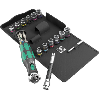 Juego de carraca Zyklop Pocket Juego 8009 Zyklop Pocket Set 4 --Leer más