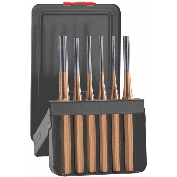 Juego de 6 botadores cilíndricos de 150 mm serie dorada  Percusión-Leer más