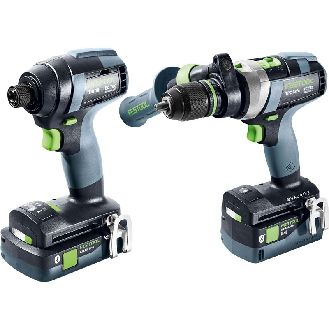 Set de taladro atornillador y atornillador de impacto TID 18 5.0/4.0-Set TPC 18/4 - 577654 --Leer más