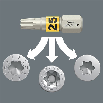 Juego de puntas con porta-puntas Bit-Check 12 Wood TORX HF 1 SB --Leer más