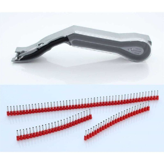 Cartucho y manguitos para QUADRO Plus 10 tiras de 50 manguitos rojos de 1 mm? x 8 mm-Leer más