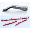 Cartucho y manguitos para QUADRO Plus 10 tiras de 50 manguitos rojos de 1 mm? x 8 mm