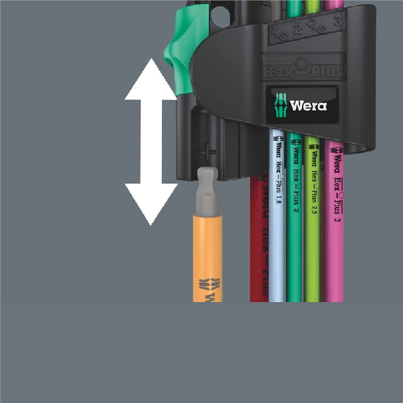 950/7 Hex-Plus Multicolour Magnet 1 Winkelschlüsselsatz, metrisch, BlackLaser, 7-teilig-Beschreibung lesen