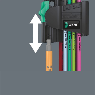950/7 Hex-Plus Multicolour Magnet 1 Winkelschlüsselsatz, metrisch, BlackLaser, 7-teilig-Beschreibung lesen