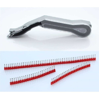 Cartucho y manguitos para QUADRO Plus 10 tiras de 40 manguitos azules de 25 mm? x 8 mm-Leer más